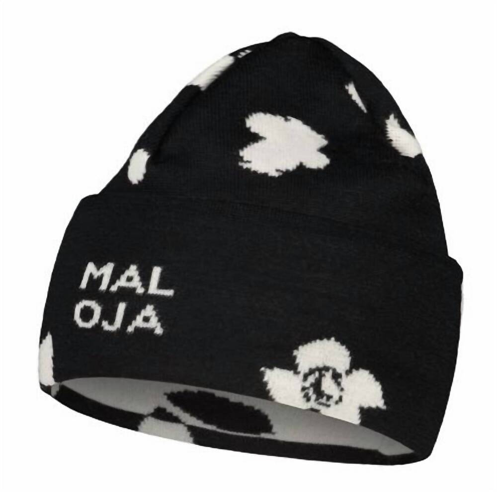 NEW MALOJA roana knitted beanie in deep black